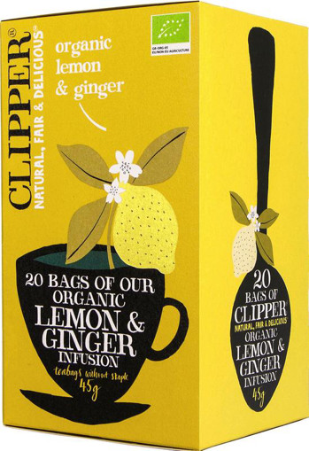 beloning map ventilator Clipper Lemon & ginger tea bio 20st kopen? | Bioflora Health Products