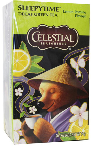 afbeelding van Decaf sleepytime green tea lemon jasmine