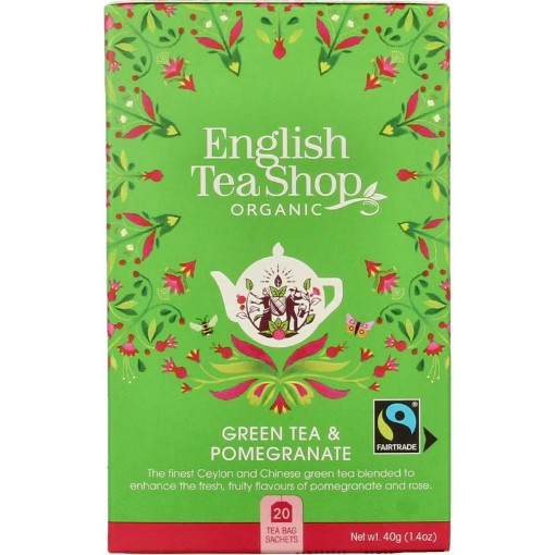 afbeelding van Green tea pomegranate