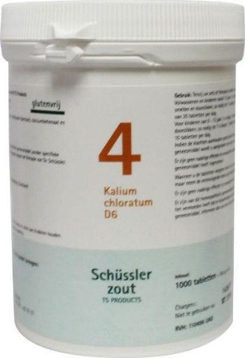 afbeelding van Kalium chloratum 4 D6 Schussler