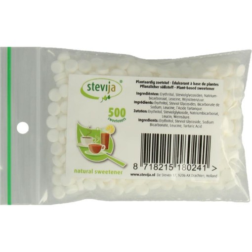 afbeelding van Stevia zoetjes navulzakje