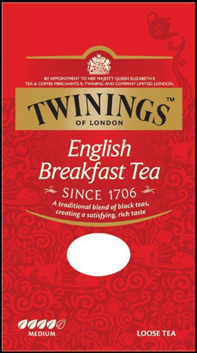 afbeelding van English breakfast tea karton