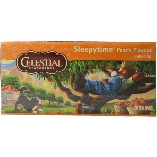 afbeelding van Sleepytime peach herb tea