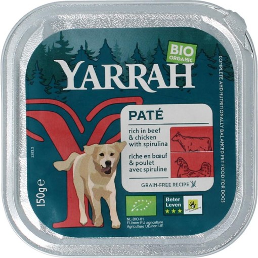 afbeelding van Hond wellness pate rund spirulina