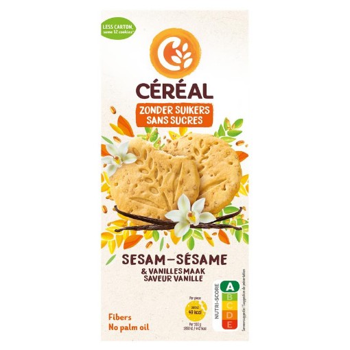 afbeelding van Sesam vanille koek
