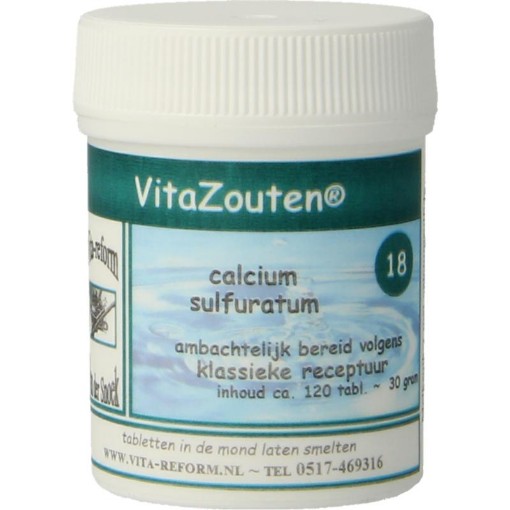 afbeelding van Calcium sulfuratum VitaZout Nr. 18