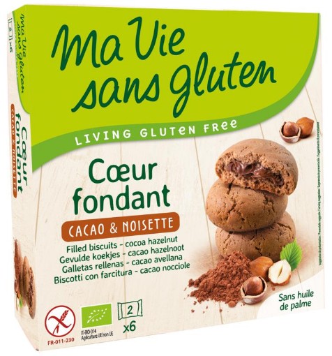 afbeelding van Koekjes met creme choco/hazelnoot glutenvrij