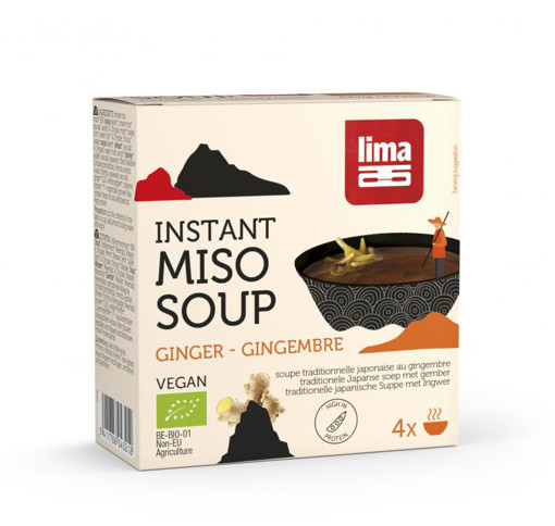afbeelding van Instant miso soep gember