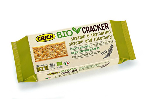 afbeelding van Crackers sesam rozemarijn bio