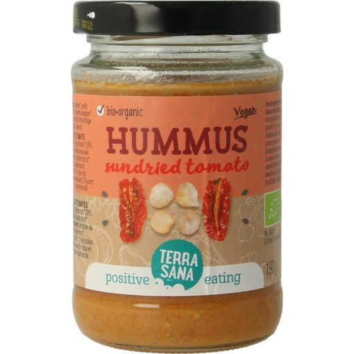 afbeelding van Hummus spread zongedroogde tomaat