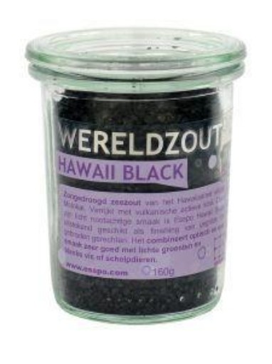 afbeelding van Wereldzout Hawaii Black glas