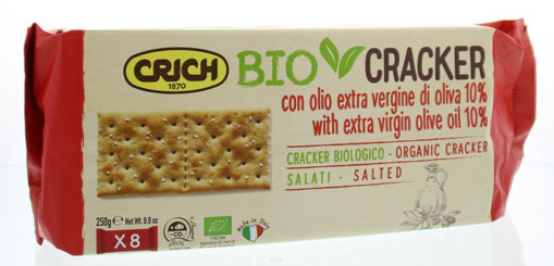 afbeelding van Crackers olijfolie met zout rood