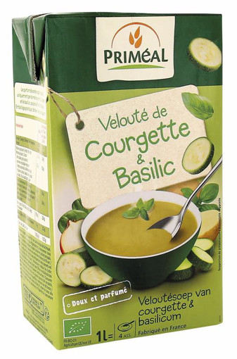 afbeelding van Veloute soep courgette basilicum