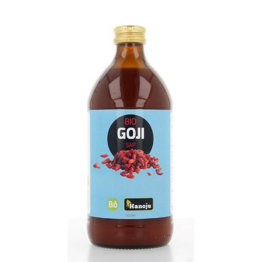 afbeelding van Goji premium bio 100% sap glas fles