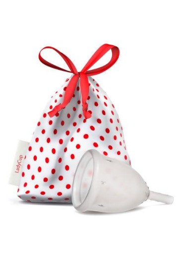 afbeelding van Menstruatie cup transprant maat S