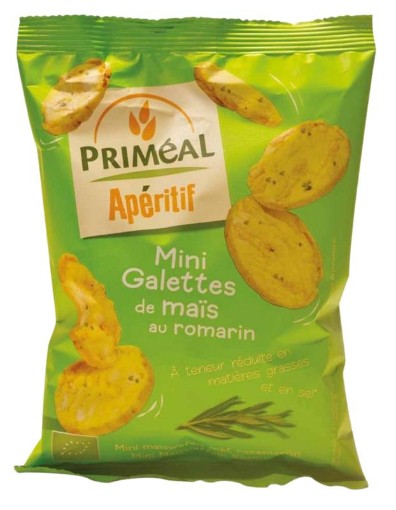 afbeelding van Aperitive mini rijst crackers rozemarijn