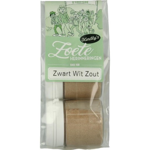 afbeelding van Zwart wit potjes zout