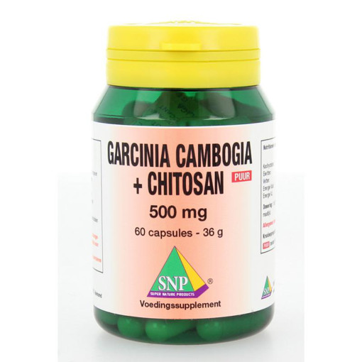 afbeelding van Garcinia cambogia chitosan 500 mg puur