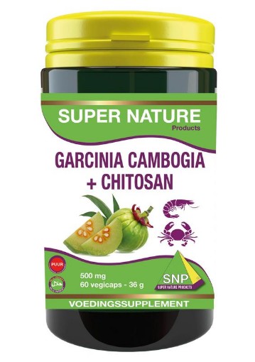 afbeelding van Garcinia cambogia chitosan 500 mg puur