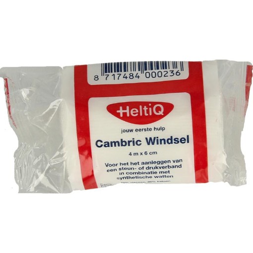 afbeelding van Cambric windsel 4m x 6cm