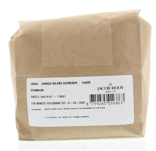 afbeelding van Ginkgo biloba gesneden