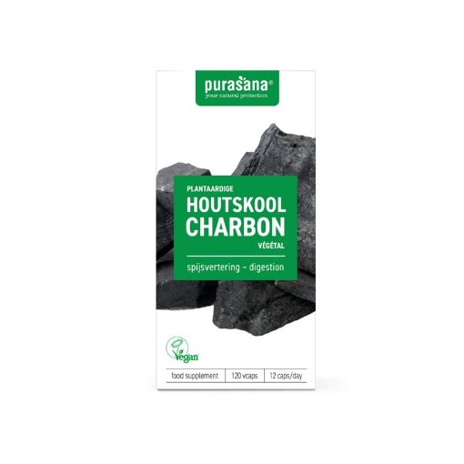 afbeelding van Houtskool plantaardig 190mg