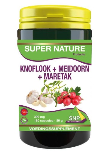 afbeelding van Knoflook-meidoorn-maretak 390 mg puur