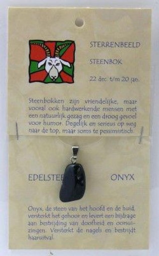 afbeelding van Hanger sterrenbeeldsteen steenbok