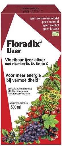 afbeelding van Floradix ijzer elixer