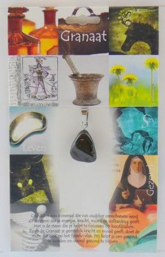 afbeelding van Hanger gezondheidssteen granaat