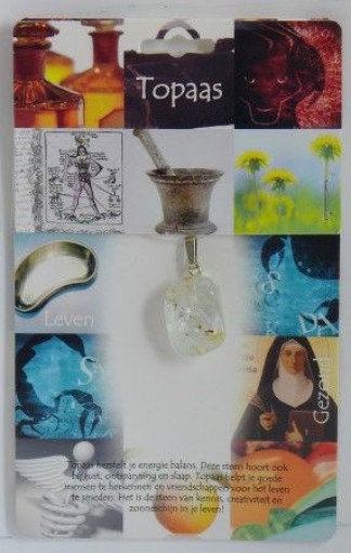 afbeelding van Hanger gezondheidssteen topaas