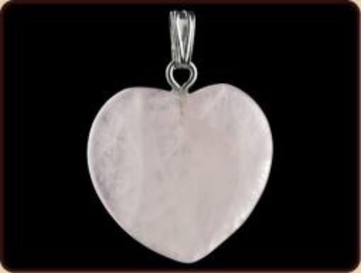 afbeelding van Hanger hart 20 mm roze kwarts