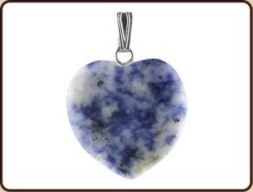 afbeelding van Hanger hart 20 mm sodaliet