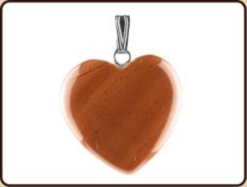 afbeelding van Hanger hart 20 mm jaspis