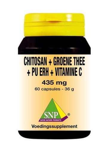 afbeelding van Chitosan groene thee pu erh thee vitamine C 435 mg