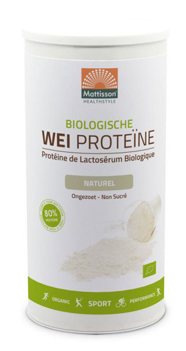 afbeelding van Wei proteine naturel bio 80%