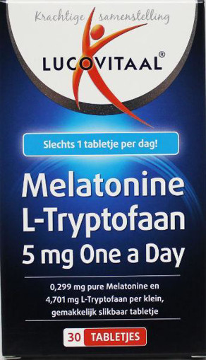 afbeelding van Melatonine L-tryptofaan 5 mg