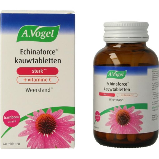 afbeelding van Echinaforce & vitamine C framboos forte