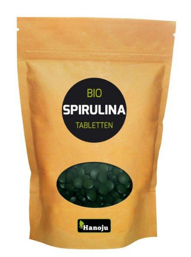 afbeelding van Bio spirulina 400mg paper bag