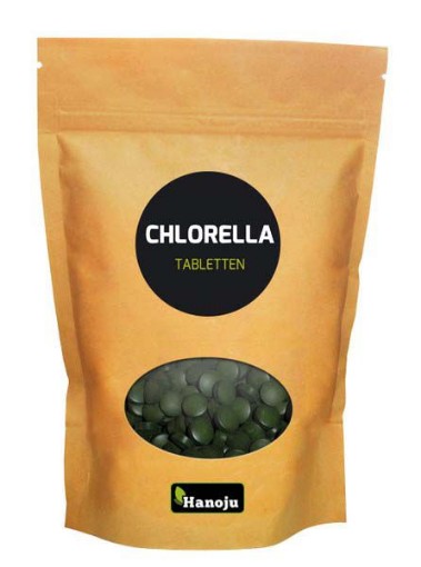 afbeelding van Chlorella premium 400mg paper bag