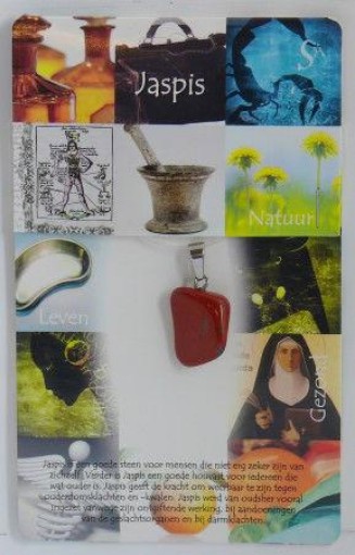 afbeelding van Hanger gezondheidssteen jaspis