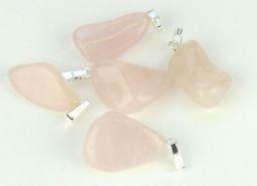 afbeelding van Roze kwarts hanger