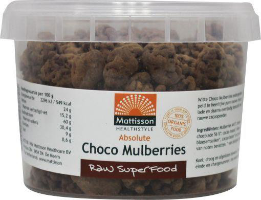 afbeelding van Absolute raw choco mulberries bio
