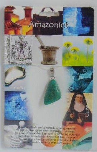 afbeelding van Hanger gezondheidssteen amazoniet