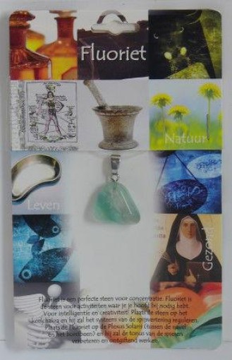 afbeelding van Hanger gezondheidssteen fluoriet