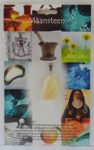 afbeelding van Hanger gezondheidssteen maansteen