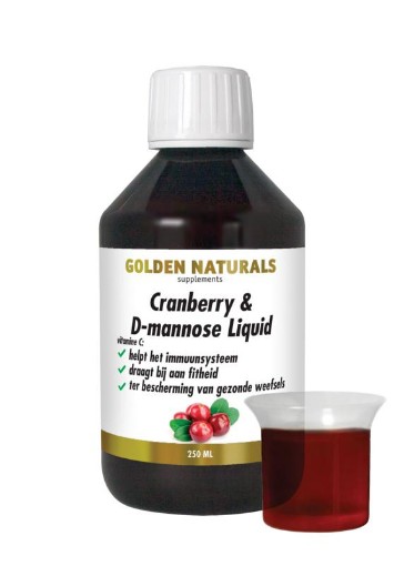 Golden Naturals Cranberry & D-Mannose liquid 250ml afbeelding