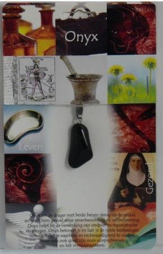 afbeelding van Hanger gezondheidssteen onyx