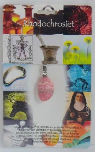 afbeelding van Hanger gezondheidssteen rhodochrosiet
