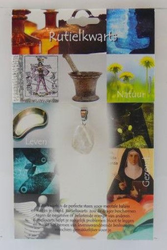 afbeelding van Hanger gezondheidssteen rutielkwarts